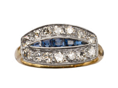 thumbnail of 1920s Sapphire & Diamond Eye Ring (on white background)