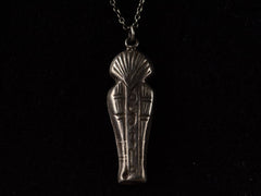 thumbnail of 1920s Sarcophagus Pendant Necklace (backside)