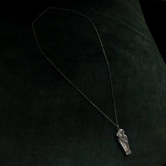 thumbnail of 1920s Sarcophagus Pendant Necklace (profile view)