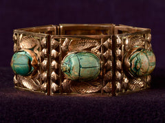 thumbnail of 1890s Egyptian Revival Scarab Bracelet (detail)