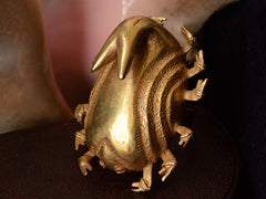 thumbnail of c1920 Akan Scorpion Ring (top side view)