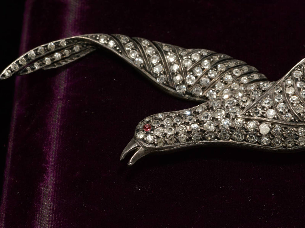 c1900 Seagull Brooch (detail view)
