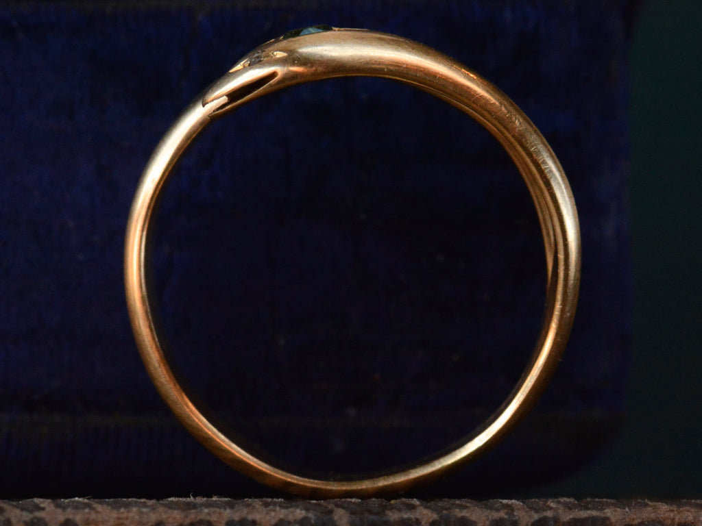 1900s Snake Ring, 18K (profile view)