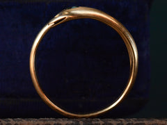 thumbnail of 1900s Snake Ring, 18K (profile view)