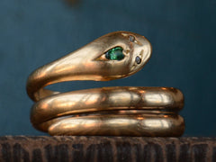 thumbnail of 1900s Snake Ring, 18K (on dark background)