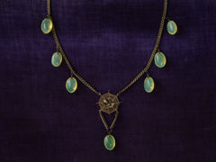 thumbnail of 1920s Spider Web Necklace (profile view)