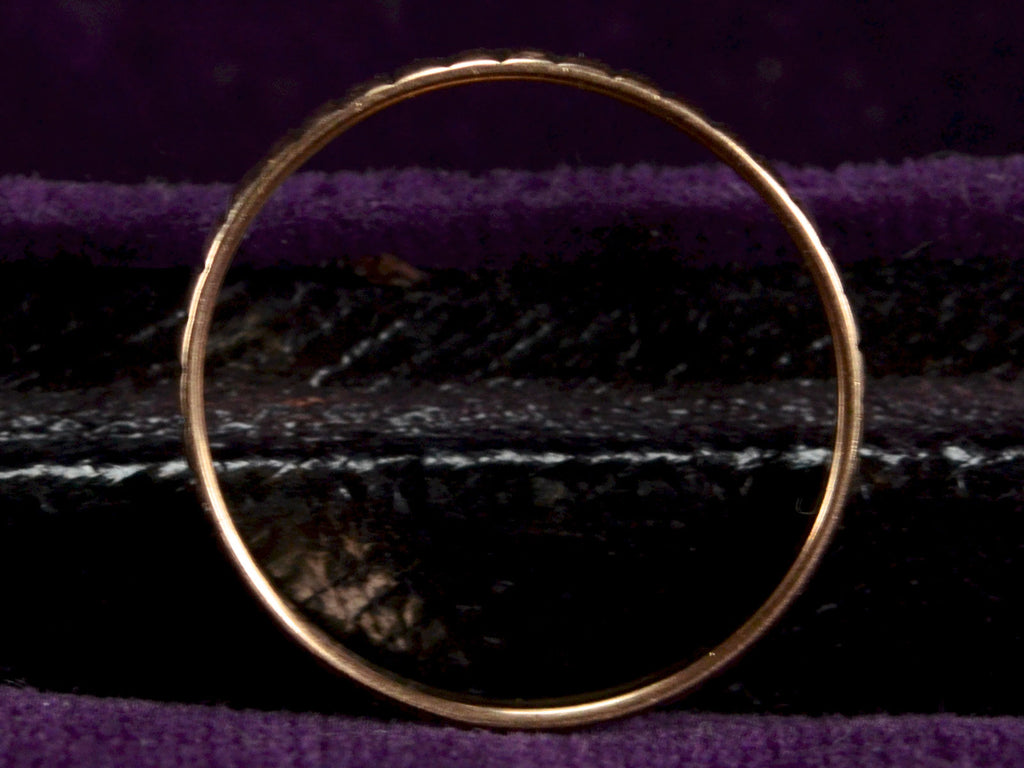 Mid 1900s Striped Wedding Band