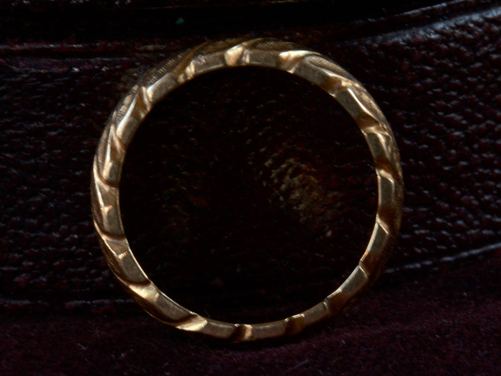 1940s Tiffany & Co Laurel Band (profile view)
