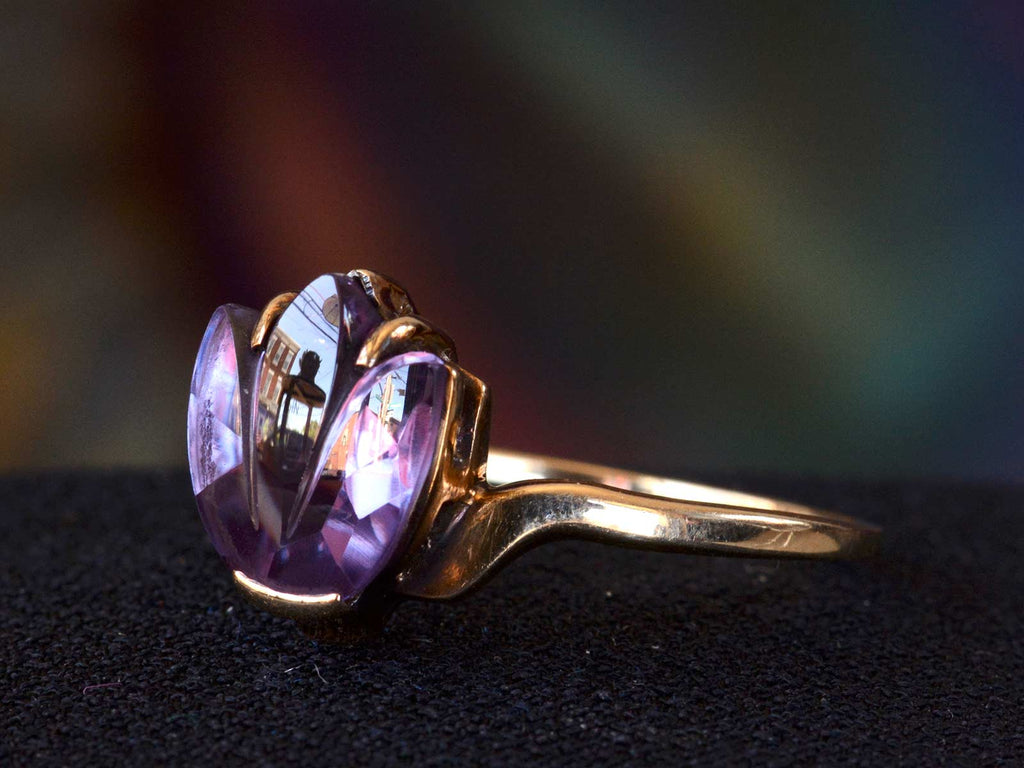 1950s Tulip Ring (side view)