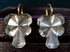 1920s Mirrored Pansy Earrings