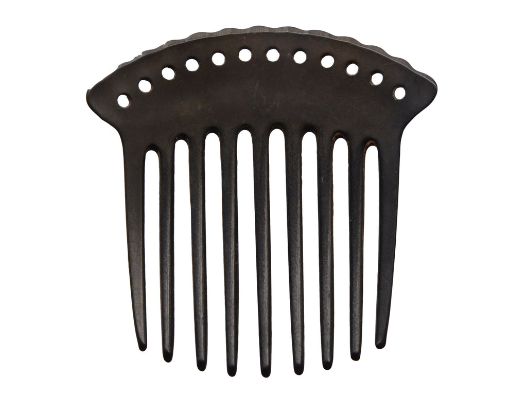 1880s Victorian Vulcanite Comb (backside)