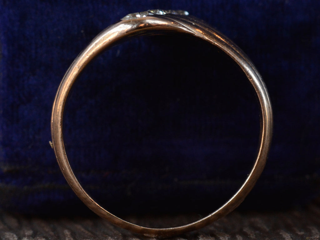 1890s Art Nouveau Wave Ring (profile view)