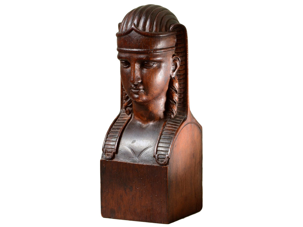 1870s Carved Wood Pharaoh