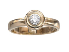 thumbnail of c1960 0.10ct Diamond Bezel Ring (on white background)