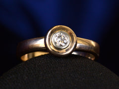 thumbnail of c1960 0.10ct Bezel Ring (front view)