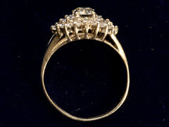 thumbnail of c1950 Diamond Cluster Ring (profile view)
