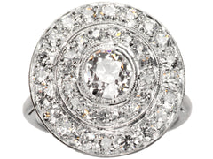 thumbnail of c1920 Art Deco Diamond Cluster Ring (on white background)