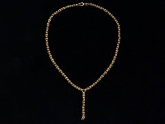 thumbnail of c1890 Gold Locket Chain (profile view)
