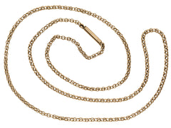 thumbnail of c1890 Victorian 10K Chain (shown spiraled on white background)