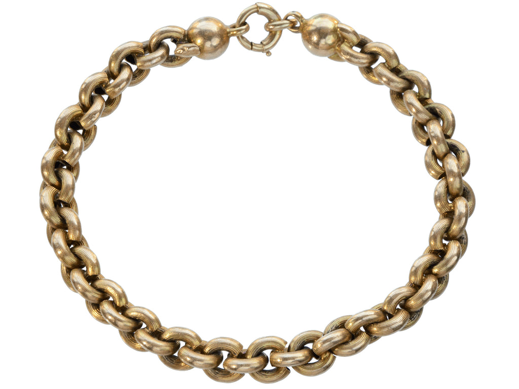 c1880 Victorian Chain Bracelet (on white background)