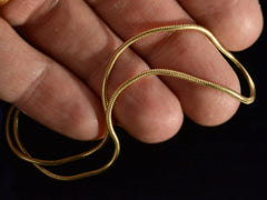 thumbnail of c1980 14K Snake Chain (on hand for scale)