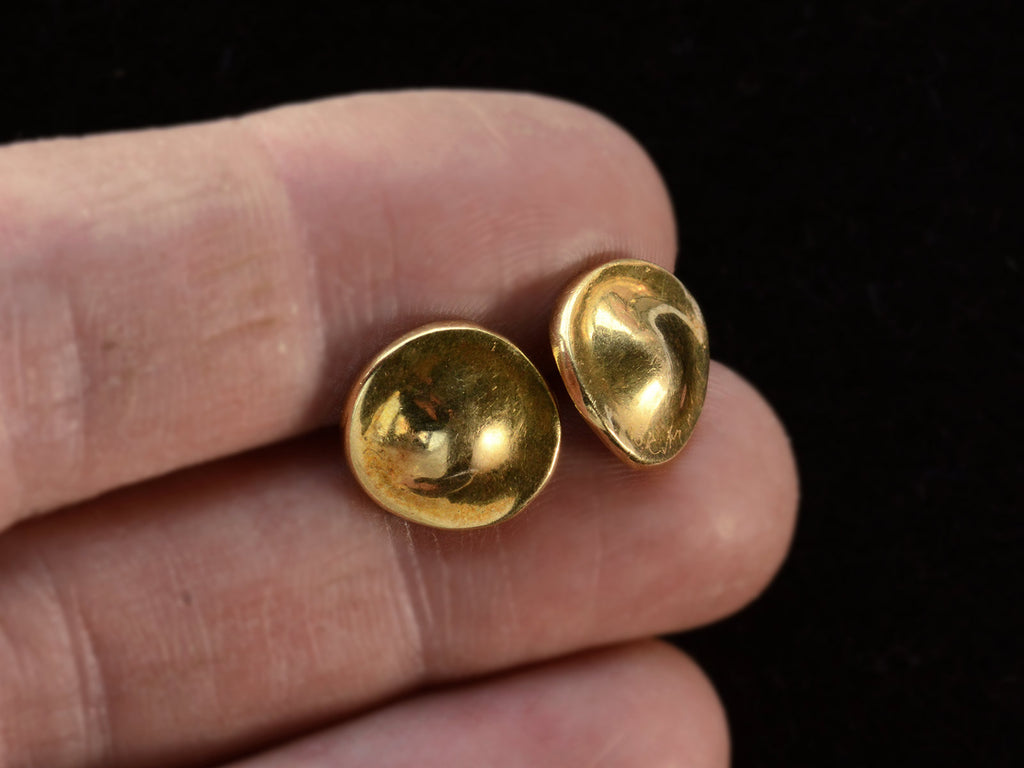 c1980 18K Disk Studs