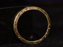thumbnail of 1919 Decorated 14K Band (on black background)