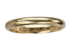 thumbnail of 1923 Antique Rounded 3.3mm Men's Wedding Band in 14K Rosy-Yellow Gold (on white background)