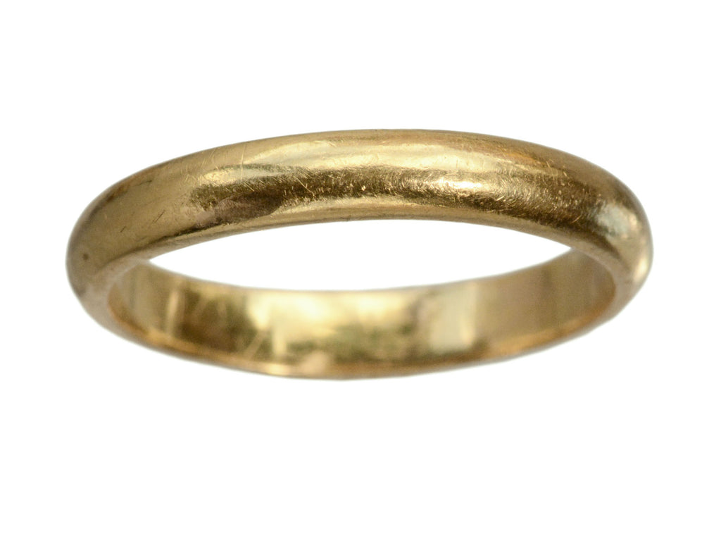 c1950 22K Gold Band (on white background)