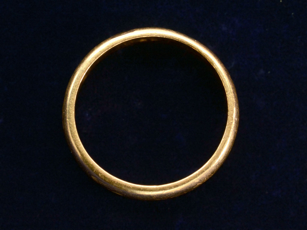 c1950 22K Gold Band (side profile view)