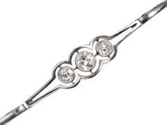 thumbnail of c1910 Three Diamond Bracelet (on white background)