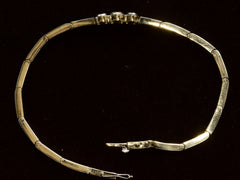 thumbnail of c1910 Three Diamond Bracelet (shown open)