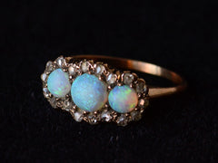 thumbnail of c1890 Opal & Diamond Ring (side view)