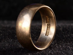 thumbnail of c1890 7.7mm 14K Band (side profile view)