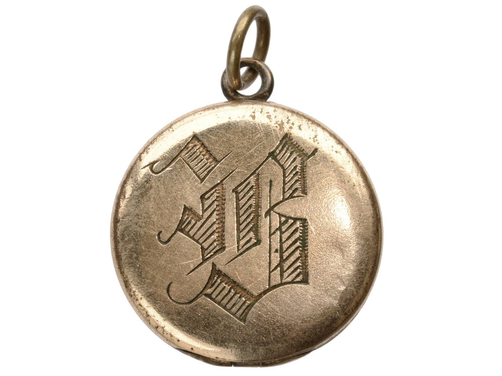 c1890 "B" Locket (on white background)