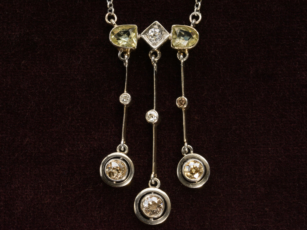 c1900 Arts & Crafts Diamond Necklace