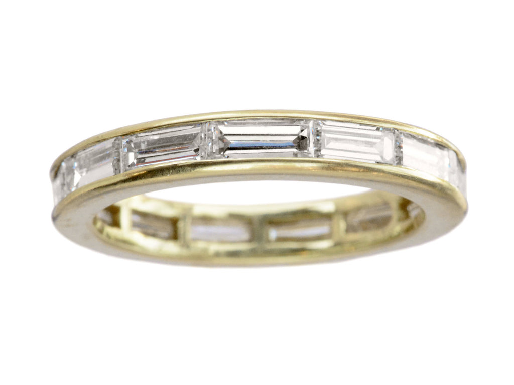 c1970 Baguette Eternity Band (on white background)