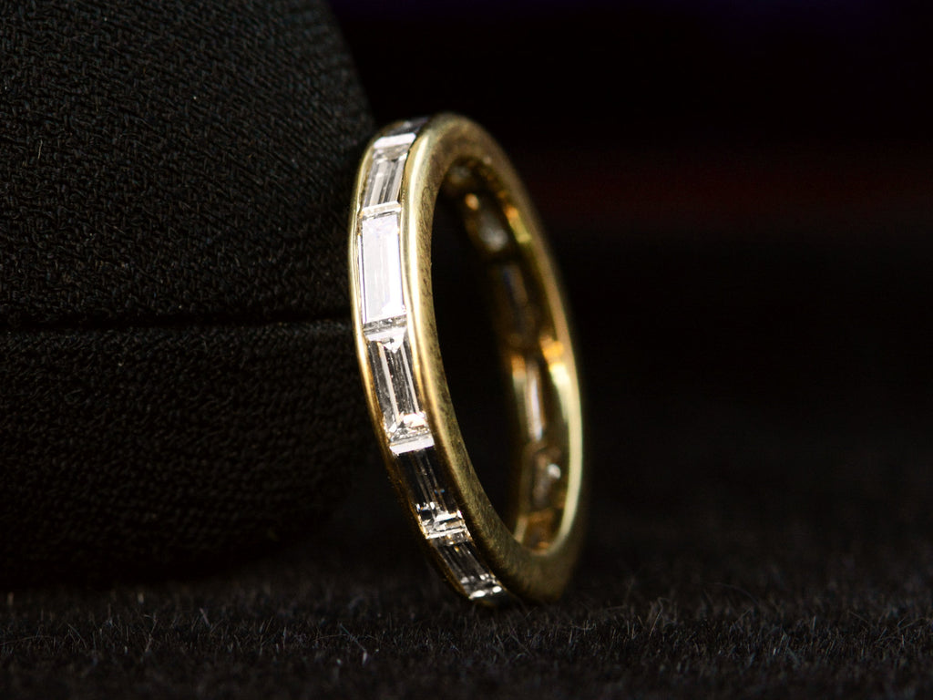 c1970 Baguette Eternity Band (side view)