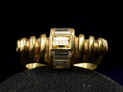 thumbnail of c1975 Modern Diamond Ring (on black background)