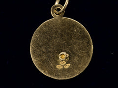 thumbnail of c1980 Justice Gold Pendant (backside)