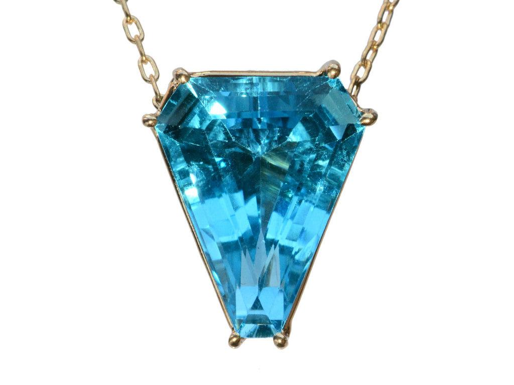 c1980 Blue Topaz Pendant (on white background)