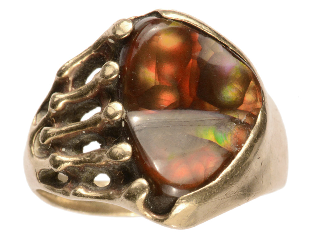 c1970 Brown Opal Ring (on white background)