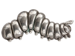 thumbnail of c1980 Silver Caterpillar Brooch (on white background)