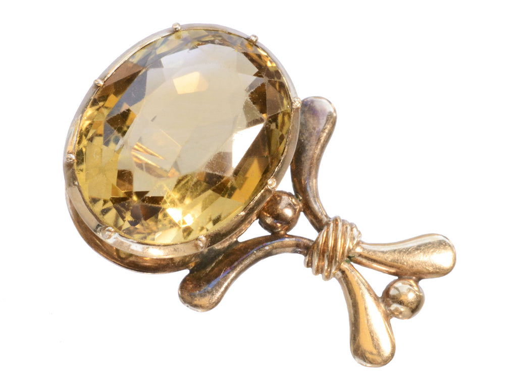 c1835 Citrine Comet Pin (on white background)