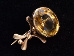 thumbnail of c1835 Citrine Comet Pin (on black background)