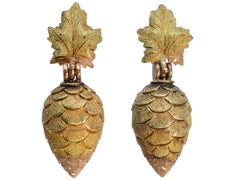 thumbnail of c1880 Victorian Gold Berry Earrings (on white background)