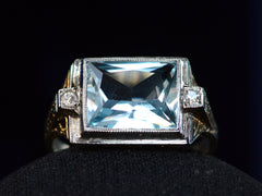 thumbnail of c1930 Aquamarine Ring (detail)