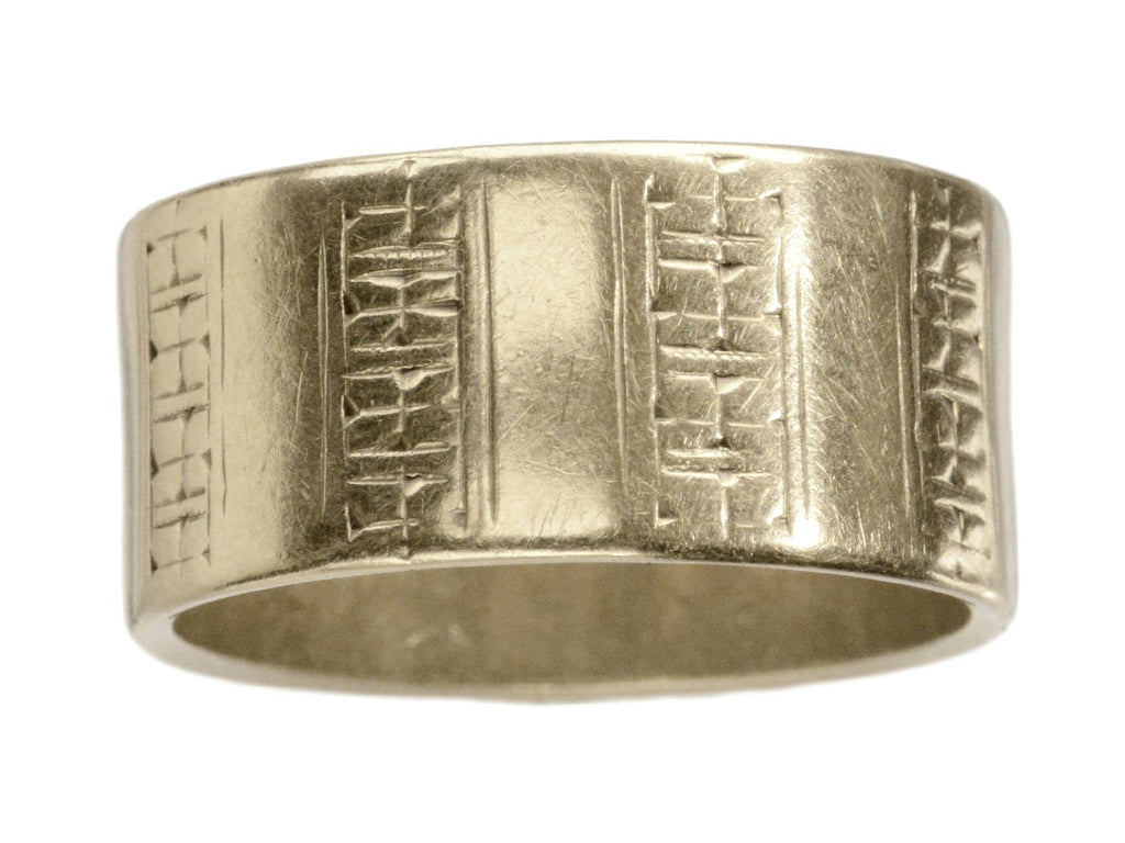 c1930 Wide Decorated Band (on white background)