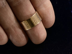 thumbnail of c1930 Wide Decorated Band (on hand for scale)