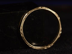 thumbnail of c1940 Decorated 14K Band (profile view)
